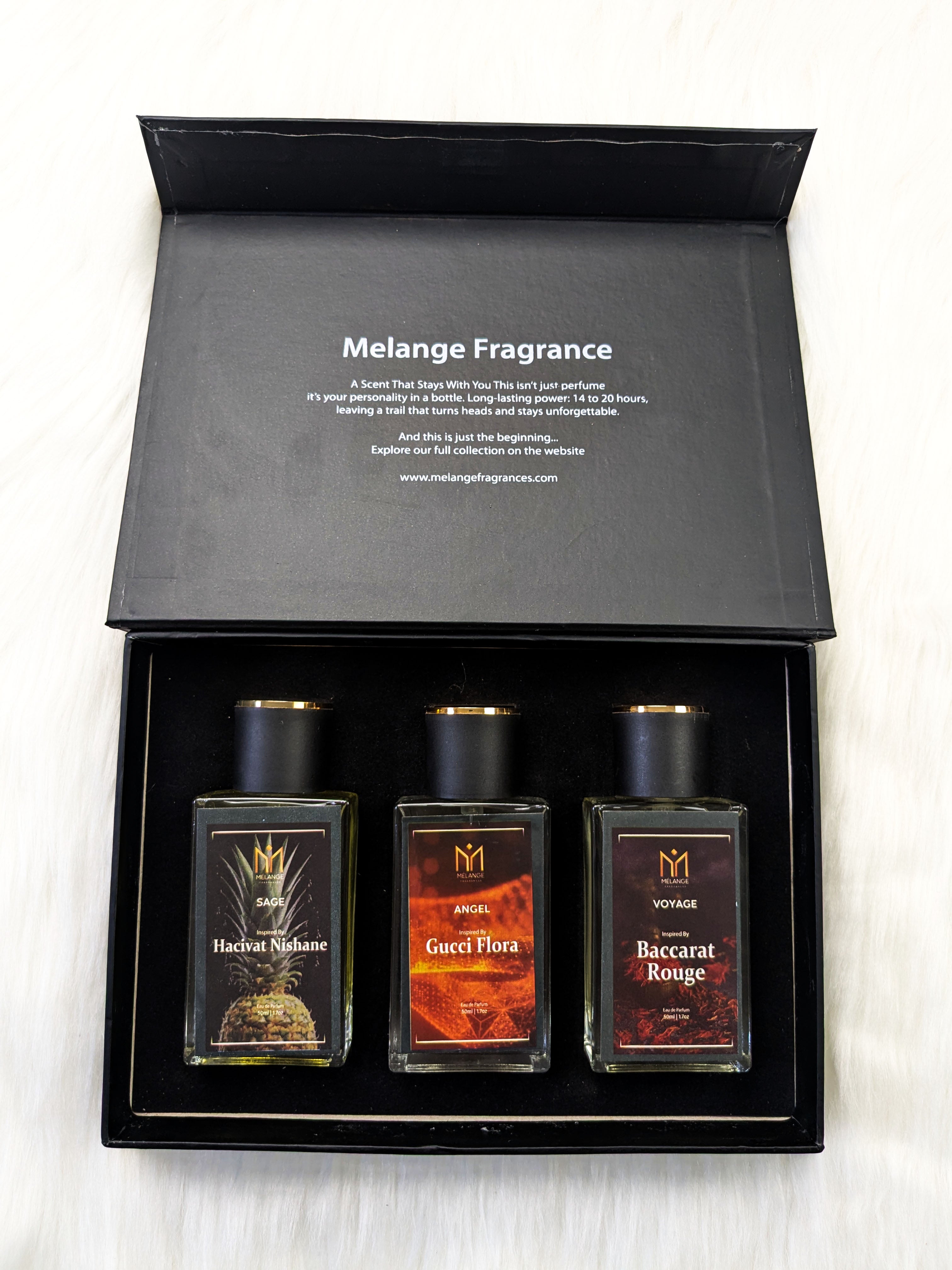 Pack Of 3 Gift Box (Hacivat Nishane, Gucci Flora, Baccarat Rouge)
