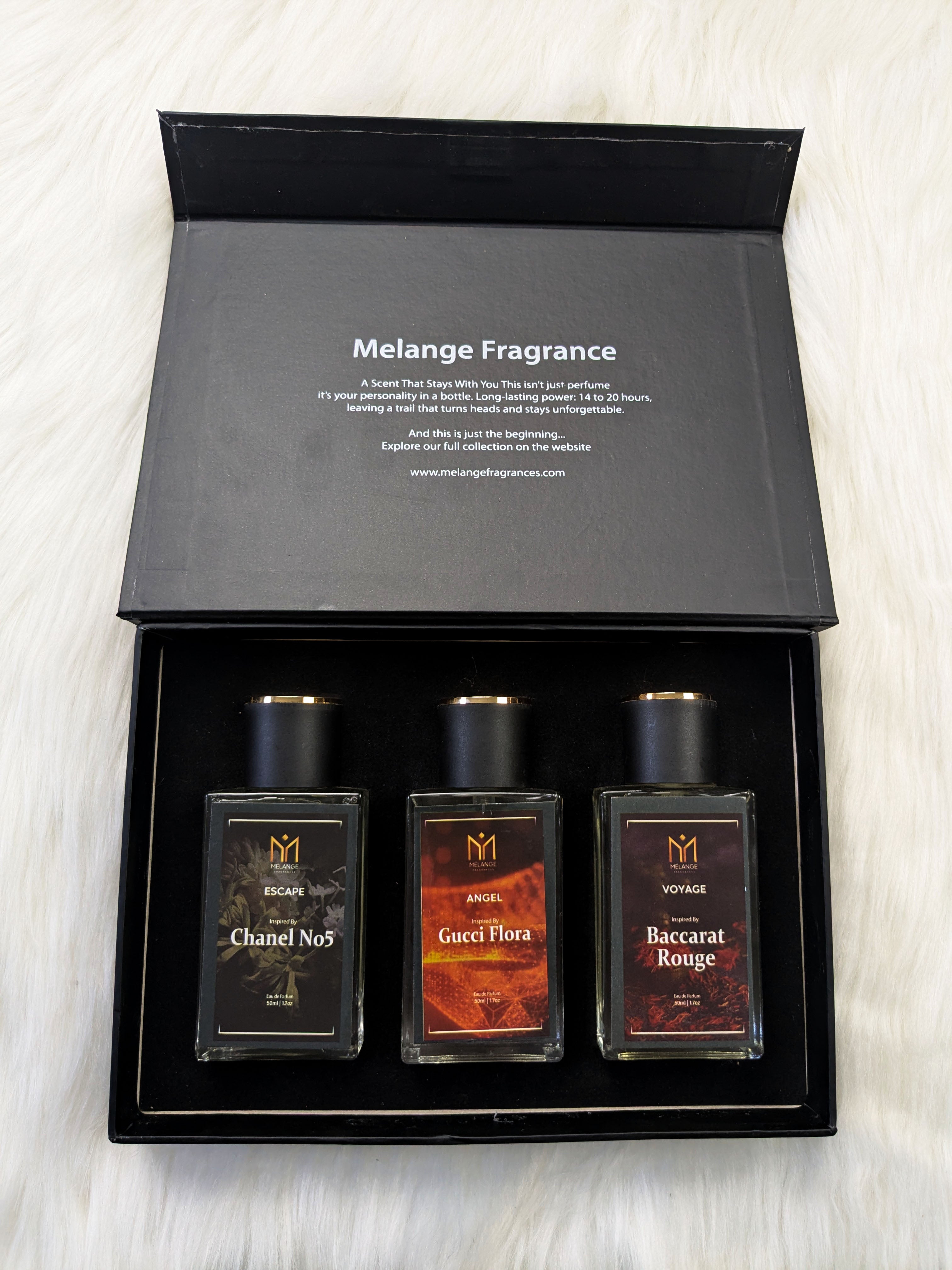 Pack Of 3 Gift Box (Chanel No.5, Gucci Flora, Baccarat Rouge)